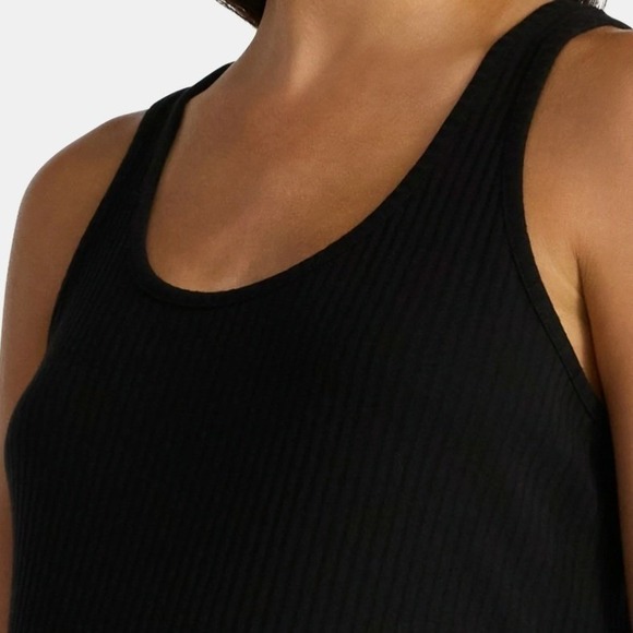 Time & Tru Maternity 2-Piece Black Ribbed Tank Dress‎ Set Large 12-14 NWT - Picture 3 of 12